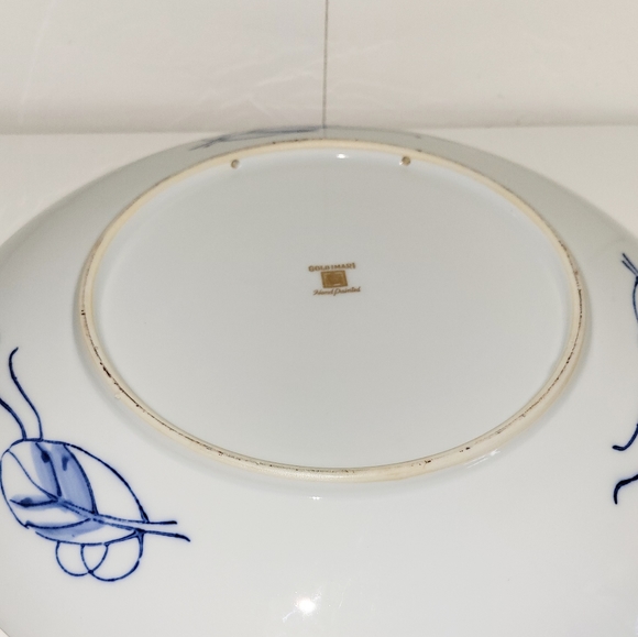 Gold Imari Plate Vintage Japanese Imari Plate Floral Gold Imari 11" - Picture 7 of 9
